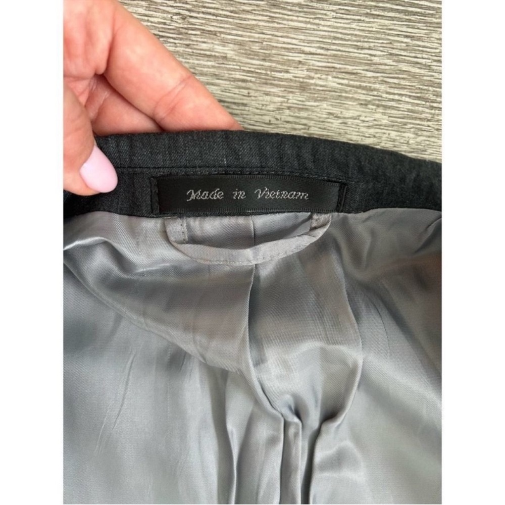 Ralph Lauren Gray Vintage Double Breast Straight Cut Blazer Size S (16R) EUC - Picture 5 of 10